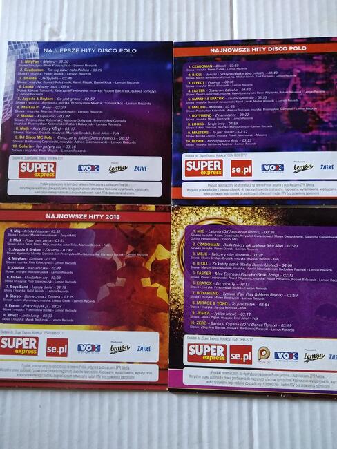 Muzyka disco polo na płytkach CD