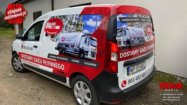 Oklejanie pojazdów, drukarnia Płock