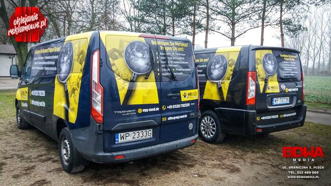 Oklejanie pojazdów, drukarnia Płock