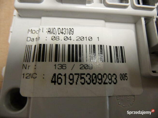 programator pralki whirlpool AWOD43109