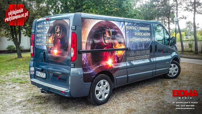 Oklejanie pojazdów, drukarnia Płock
