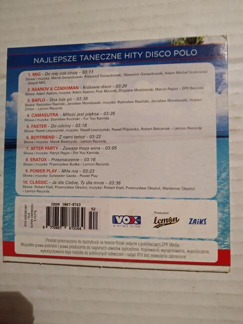 Muzyka disco polo na płytkach CD