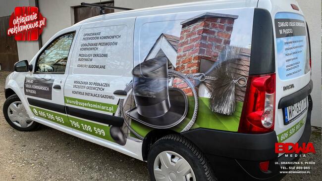 Oklejanie pojazdów, drukarnia Płock