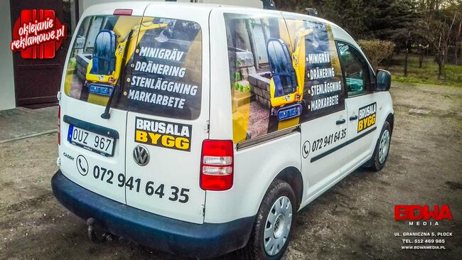 Oklejanie pojazdów, drukarnia Płock