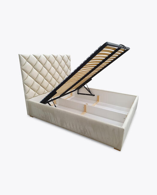 Łóżko sypialniane ZOYA z guziczkami tapicerowanymi 160×200