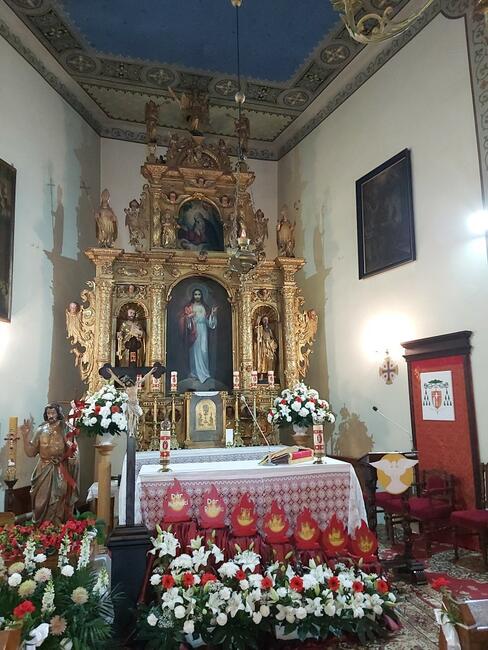 7 płomieni Dary Ducha Świetego- dekoracja Bierzmowanie