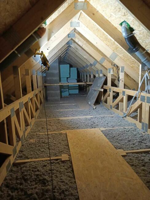 Ocieplanie, celuloza, izolacja wełną celulozową