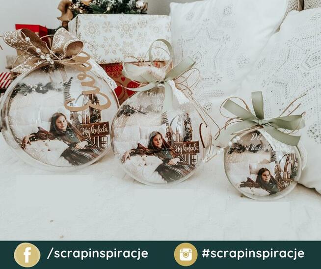 Bombka na choinkę ze zdjęciem Twoim / dziecka / zwierzaka