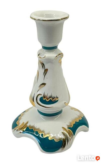 Porcelanowy świecznik Ćmielów