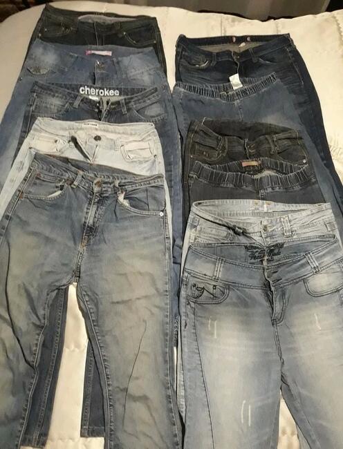 spodnie jeans-materiał hurt-S/L-30szt