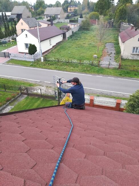 Montaż anten satnten satelitarnych naziemnych dvb-t