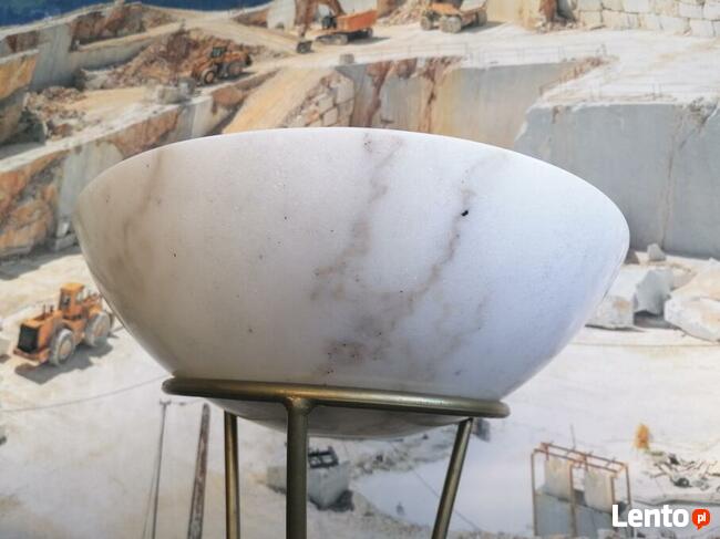 Umywalka marmurowa BLANCO WHITE