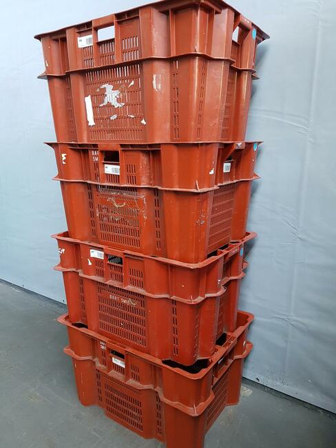 POJEMNIK skrzynka kuweta magazynowy transportowy-DUŻY-80x60x