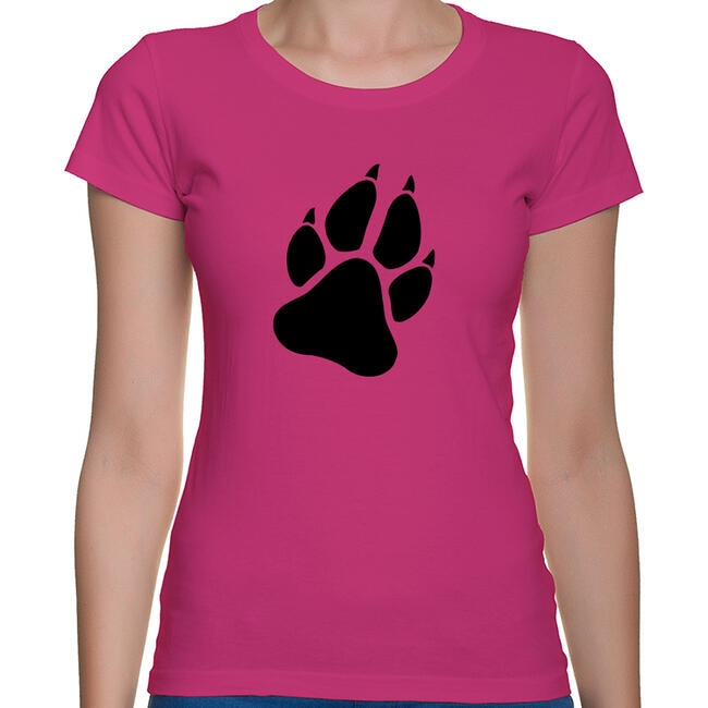 Koszulka z nadrukiem - symboliczna łapa psa