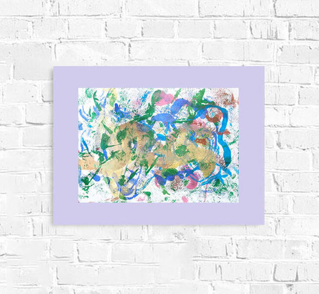 kolorowa abstrakcja na ścianę