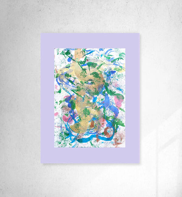 kolorowa abstrakcja na ścianę