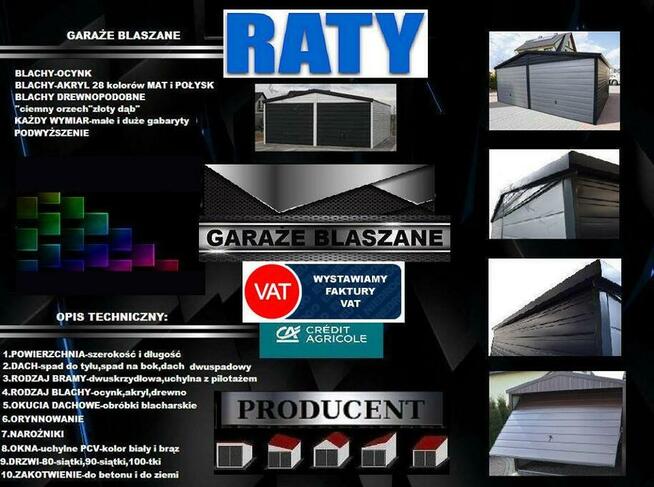 GARAŻE BLASZANE, BLASZAKI-RATY-PRODUCENT