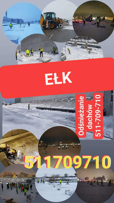 ŁOMŻA odśnieżanie dachu , dachów wielkopowierzchniowych