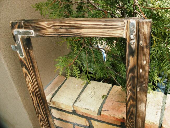 Stara rama, stare okno retro, loft, lustro, zdjęcie 47x85