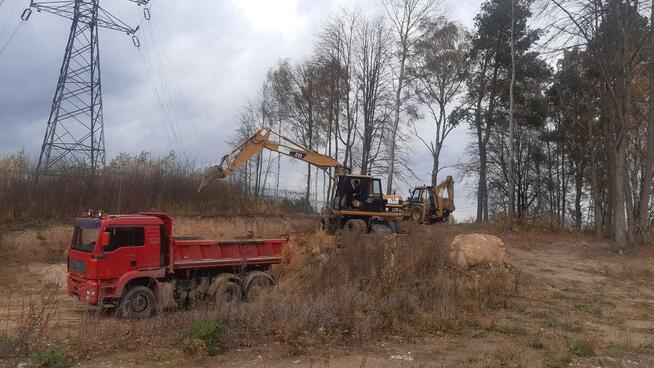 wywrotka, koparka, minie koparka, koparko ładowarka