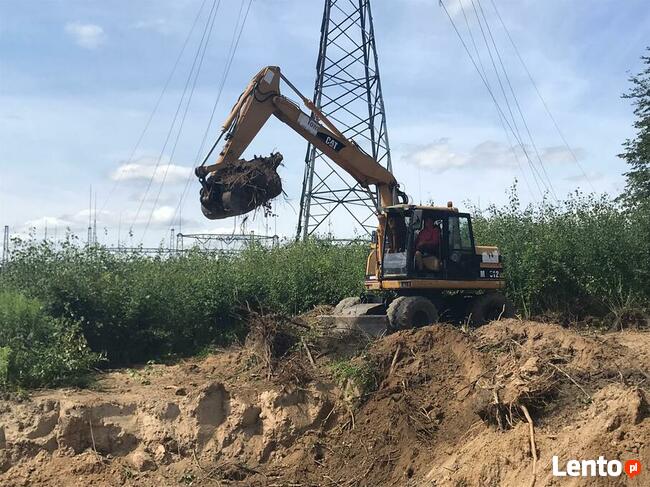 roboty ziemne, wykopy, równanie terenu, koparka, transport
