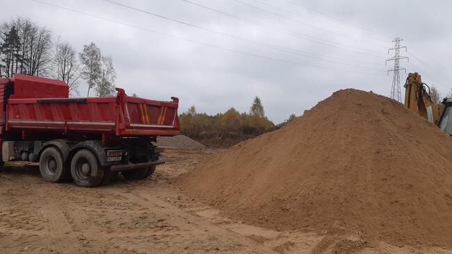 koparka, minikoparka, wywrotka, piasek, ziemia Olsztyn