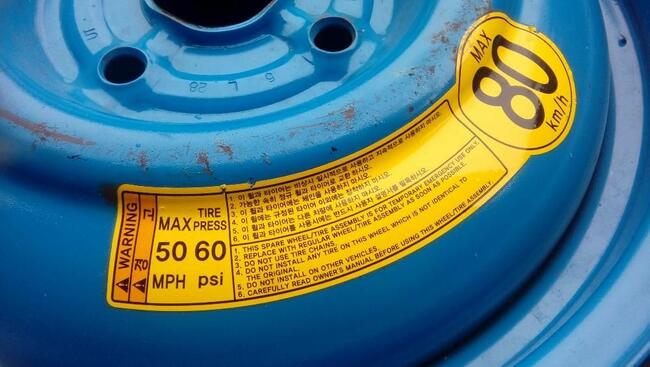 koło , opona dojazdowa 15 et 44. 4x108