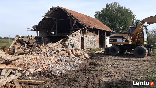 wyburzenia, rozbiórki, burzenie, gruz, koparka, wykopy