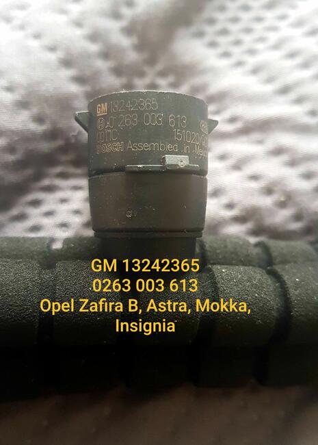 Czujnik parkowania Bosch Opel Chevrolet biały czarny zielony