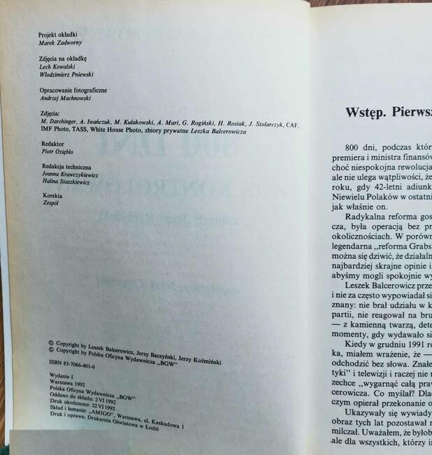 Balcerowicz 800 dno Szok Kontrolowany