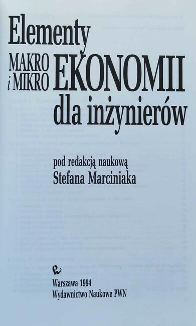 Elementy macro i micro dla inżynierów Stefan Marciniak