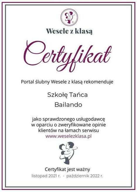 Lekcje Tańca Dla Par Slubujacych Pierwszy Taniec