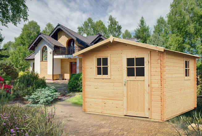 Sauna ogrodowa Fińska 316 x 316 CM domek drewniany altana