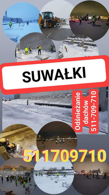 Suwałki Odśnieżanie dachu