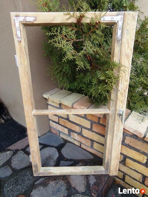 Stara rama na lustro aranżacja loft retro industrial 58x100