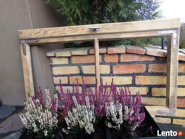 Stara rama na lustro aranżacja loft retro industrial 58x100