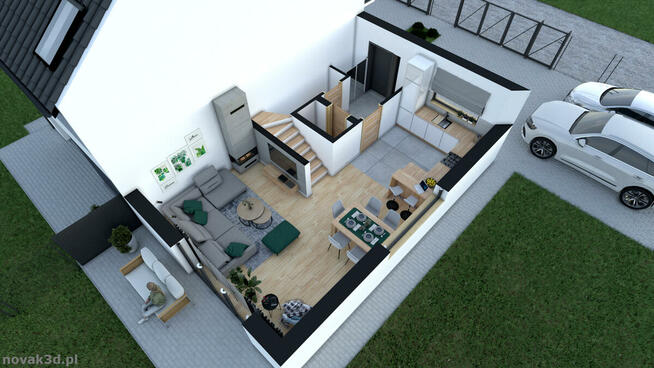 Wykonam fotorealistyczne wizualizacje wnętrz, budynków.