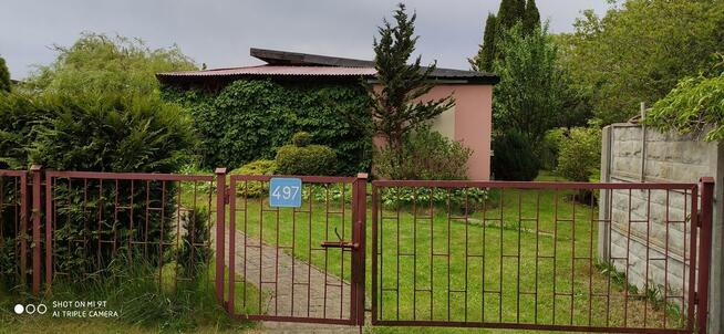 Działka rekreacyjna na ROD Janiska z murowanym domkiem