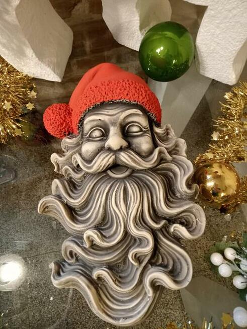Mikolaj gipsowy mikolaje dekor skrzat swiąteczne