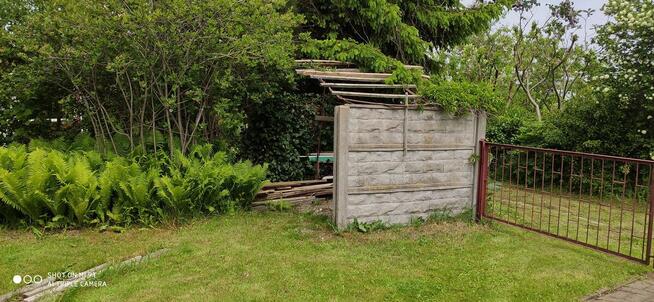 Działka rekreacyjna na ROD Janiska z murowanym domkiem