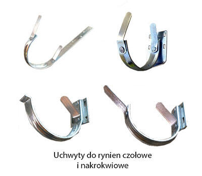 Haki do rynien, obejmy,kolana, sztucery,narożniki,