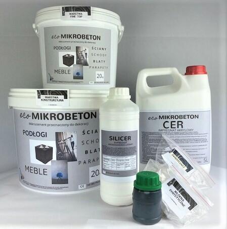 ECO MIKROBETON MIKROCEMENT POSADZKA PODŁOGA ŚCIANA