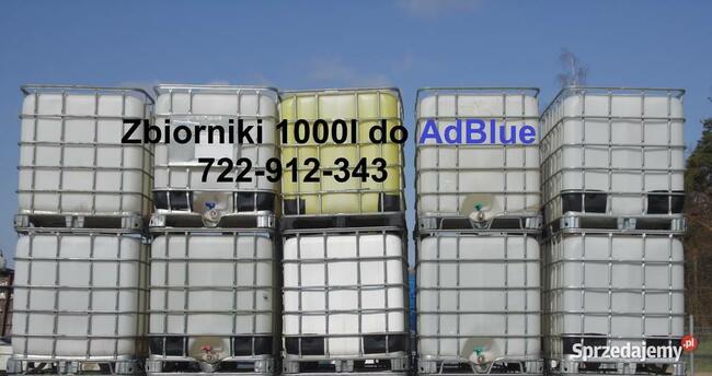 Zbiornik 1000L mauzer pojemnik do AdBlue, ropy, paliwa