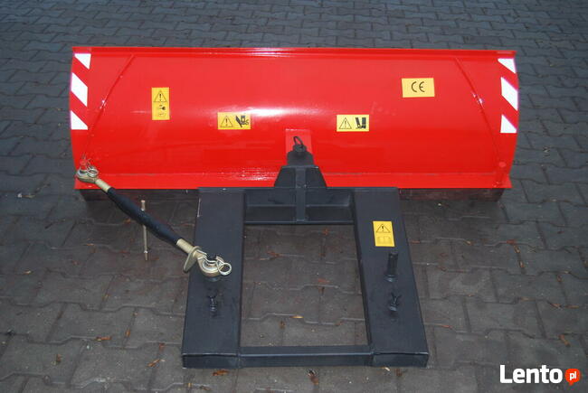 Pług śnieżny do wózka widłowego , na widły , lemiesz gumowy