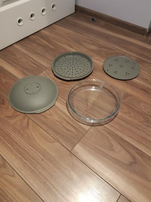 Talerz dzielony do kuchenki mikrofalowej 25cm