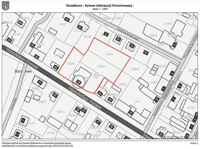 Sprzedam parcelę inwestycyjną w Strzałkowie