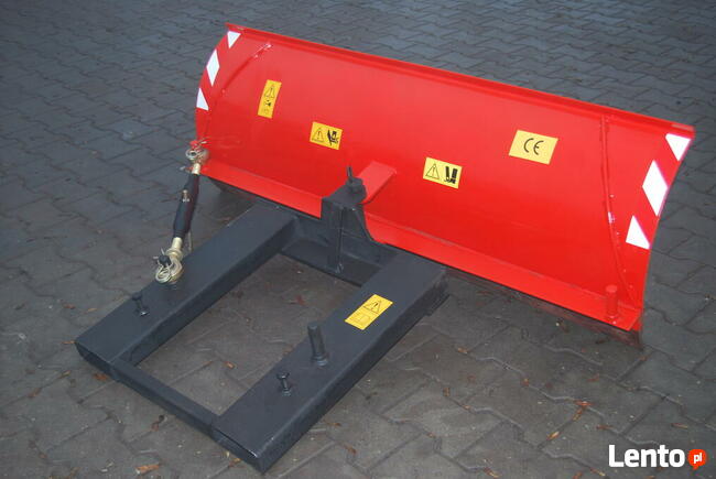 Pług śnieżny do wózka widłowego , na widły , lemiesz gumowy