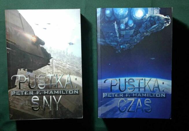 Peter Hamilton Pustka i Czas komplet fantasy sf grube!