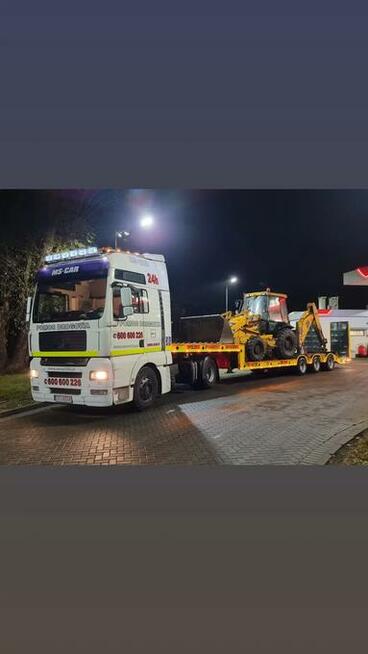 TRANSPORT NISKOPODWOZIOWY JEŁOWA POMOC DROGOWA HOLOWNIK