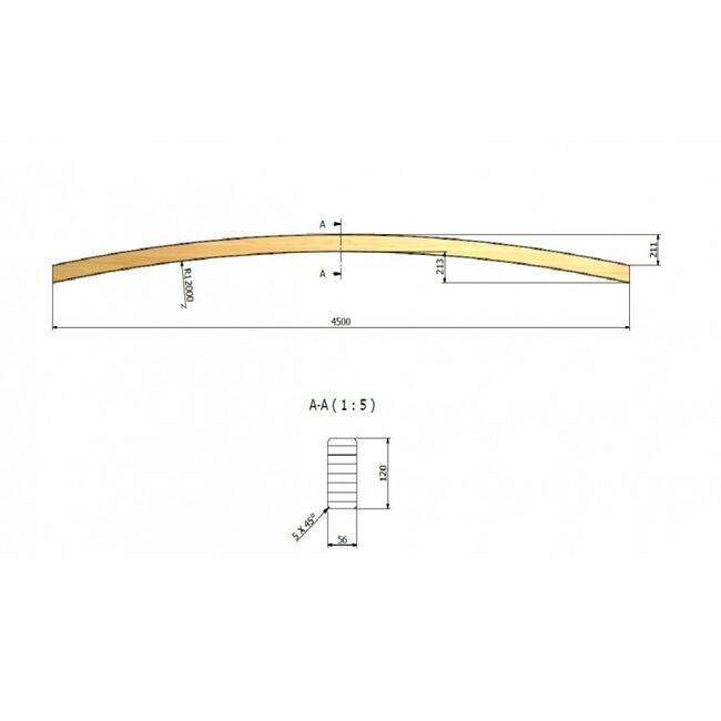 KROKIEW GIĘTA 4,5m Wiata Pergola Taras Altana Dach